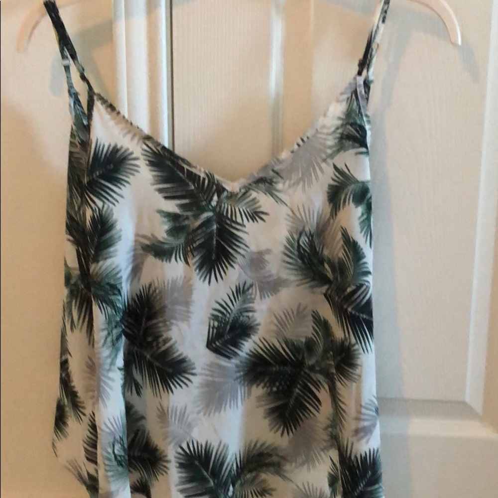 Vintage Havana palm print tank